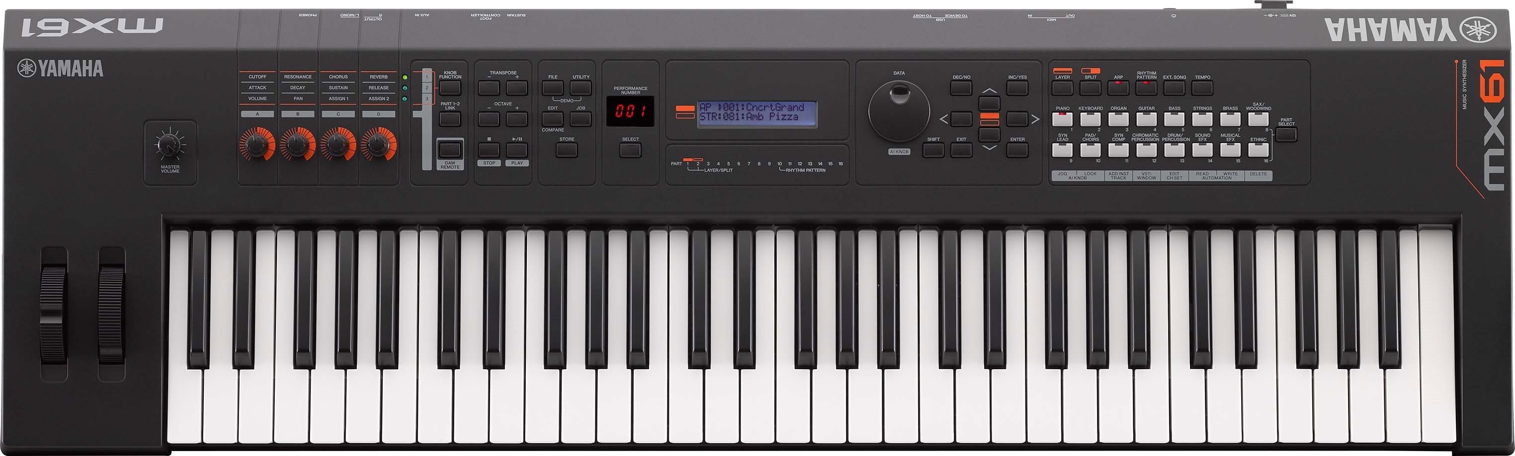 Синтезатор YAMAHA MX61 BK