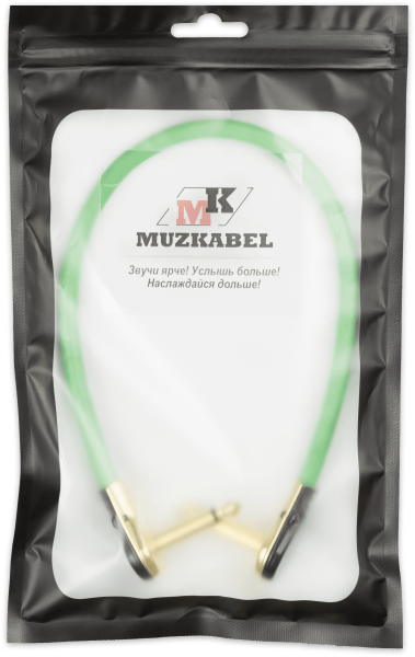 Патч-кабель MUZKABEL GNJIK2SP - 0.1 метра, JACK - JACK