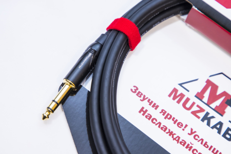 Аудио кабель MUZKABEL BXRMK3 - 2 метра, XLR (папа) - JACK (стерео)
