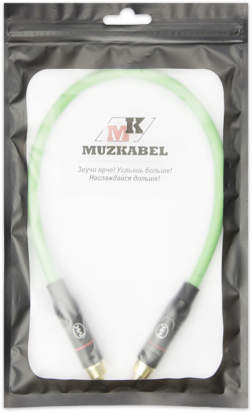 Патч-кабель MUZKABEL SRCIK2P - 0.1 метра, RCA – RCA (Красное кольцо)