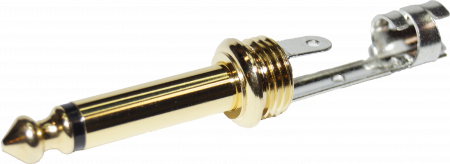 Разъем Jack (mono) MUZKABEL MJ-2G BK