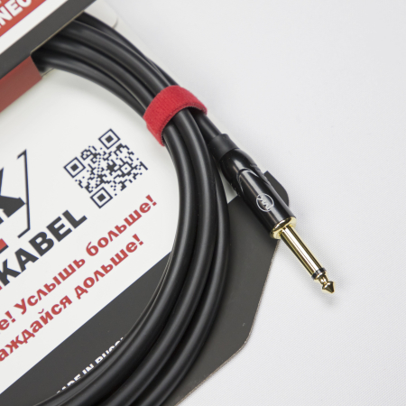 Гитарный кабель MUZKABEL TJCIK3(RX) - 2 метра, JACK - JACK (Отсечка)