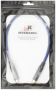 Патч-кабель MUZKABEL RSLIK1P - 0.15 метра, RCA – RCA (Синее кольцо)